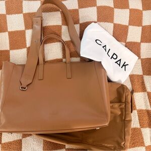 Calpak Toffee Haven Women's Office Tote Bag